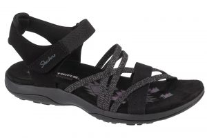 סנדלים סקצ'רס לנשים Skechers  Reggae Slim - Meadow Grazer - שחור