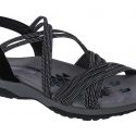 סנדלים סקצ'רס לנשים Skechers  Reggae Slim - Turn It Up - שחור