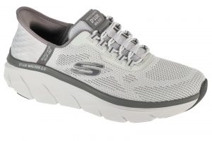 נעלי סניקרס סקצ'רס לגברים Skechers  Slip-ins: D'Lux Walker 2.0 - Rezinate - אפור/לבן