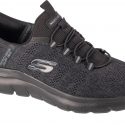 נעלי סניקרס סקצ'רס לגברים Skechers  Slip-Ins: Summits - Key Pace - אפור כהה/ שחור