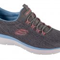נעלי אימון סקצ'רס לנשים Skechers  Summits - Fun Flair - אפור