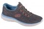 נעלי אימון סקצ'רס לנשים Skechers  Summits - Fun Flair - אפור