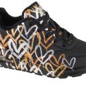 נעלי סניקרס סקצ'רס לנשים Skechers Uno-Metallic Love - שחור