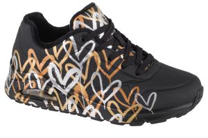 נעלי סניקרס סקצ'רס לנשים Skechers Uno-Metallic Love - שחור