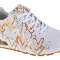 נעלי סניקרס סקצ'רס לנשים Skechers Uno-Metallic Love - לבן
