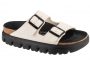 כפכפי בירקנשטוק לנשים Birkenstock Arizona Papillio Chunky BF - לבן