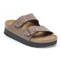 כפכפי בירקנשטוק לנשים Birkenstock Arizona Platform Flex - חום