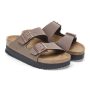 כפכפי בירקנשטוק לנשים Birkenstock Arizona Platform Flex - חום