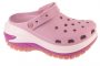 כפכפי קרוקס לנשים Crocs Classic Mega Crush Clog  - ורוד בהיר