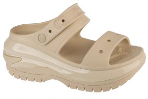 כפכפי קרוקס לנשים Crocs Classic Mega Crush - בז' מלא