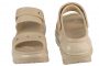 כפכפי קרוקס לנשים Crocs Classic Mega Crush - בז' מלא
