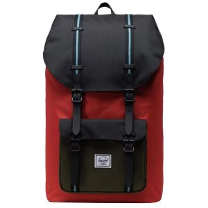 תיק Herschel לגברים Herschel Little America - אדום שחור