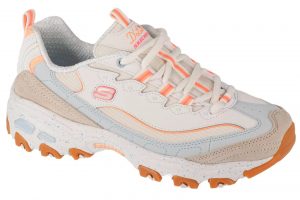 נעלי סניקרס סקצ'רס לנשים Skechers  D'Lites - Bold Views  - לבן חלקי