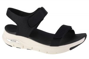 סנדלים סקצ'רס לנשים Skechers  Arch Fit-Touristy - שחור/לבן