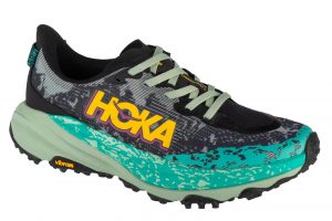 נעלי ריצה הוקה לנשים Hoka One One Speedgoat 6 - שחור/אפור/ירוק