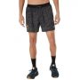 מכנס ספורט אסיקס לגברים Asics ASICS Fujitrail All Over Print 5IN Short - שחור