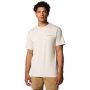 חולצת טי שירט קולומביה לגברים Columbia  Kwick Hike Back Graphic SS Tee - בז'