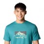 חולצת טי שירט קולומביה לגברים Columbia  Kwick Hike Graphic SS Tee  - טורקיז
