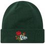כובע ניו ארה לגברים New Era Rose Icon Cuff Knit Beanie Hat - ירוק