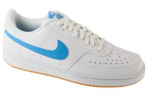 נעלי סניקרס נייק לגברים Nike Court Vision Low - לבן/תכלת