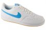 נעלי סניקרס נייק לגברים Nike Court Vision Low - לבן/תכלת