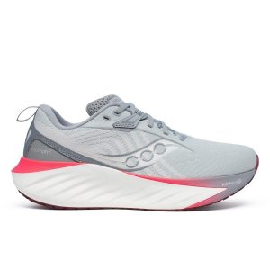 נעלי ריצה סאקוני לנשים Saucony TRIUMPH 22 WIDE - אפור/ורוד