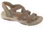 סנדלים סקצ'רס לנשים Skechers Reggae Slim - Stretch Flex - בז'