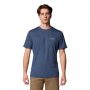 חולצת טי שירט קולומביה לגברים Columbia  Kwick Hike Back Graphic SS Tee - כחול ג'ינס