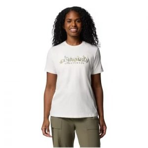 חולצת טי שירט קולומביה לנשים Columbia  Boundless Beauty Logo SS Tee  - לבן