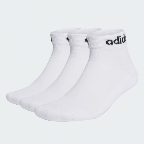גרב אדידס לגברים Adidas Linear Ankle Cushioned Socks - לבן