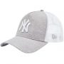 כובע ניו ארה לגברים New Era 9FORTY New York Yankees Trucker Cap - אפור בהיר