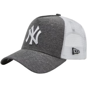 כובע ניו ארה לגברים New Era 9FORTY New York Yankees Trucker Cap - אפור כהה