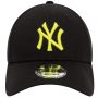 כובע ניו ארה לגברים New Era 940 New York Yankees Cap - שחור/צהוב