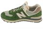 נעלי סניקרס ניו באלאנס לגברים New Balance  U574 - ירוק כהה/לבן