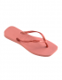 כפכפי הוויאנס לנשים HAVAIANAS SLIM SQUARE - רוז גולד