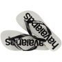 כפכפי הוויאנס לגברים HAVAIANAS TOP LOGO MANIA - לבן/שחור