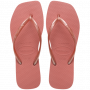 כפכפי הוויאנס לנשים HAVAIANAS SLIM SQUARE - ורוד