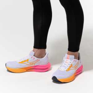 נעלי ריצה מיזונו לגברים Mizuno WAVE RIDER 29 - לבן/ורוד