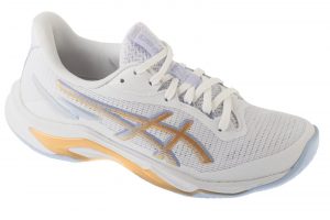 כדור רשת אסיקס לנשים Asics Netburner Ballistic FF 3 - לבן/זהב