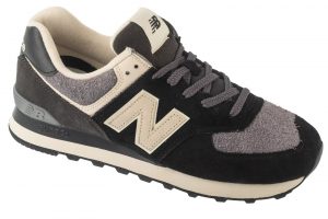 נעלי סניקרס ניו באלאנס לגברים New Balance  U574 - שחור/אפור