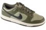 נעלי סניקרס נייק לגברים Nike Dunk Low Retro - ירוק זית