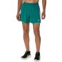 מכנס ספורט אסיקס לגברים Asics Road 2N1 5IN Short - טורקיז