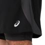 מכנס ספורט אסיקס לגברים Asics Road 2N1 5IN Short - שחור
