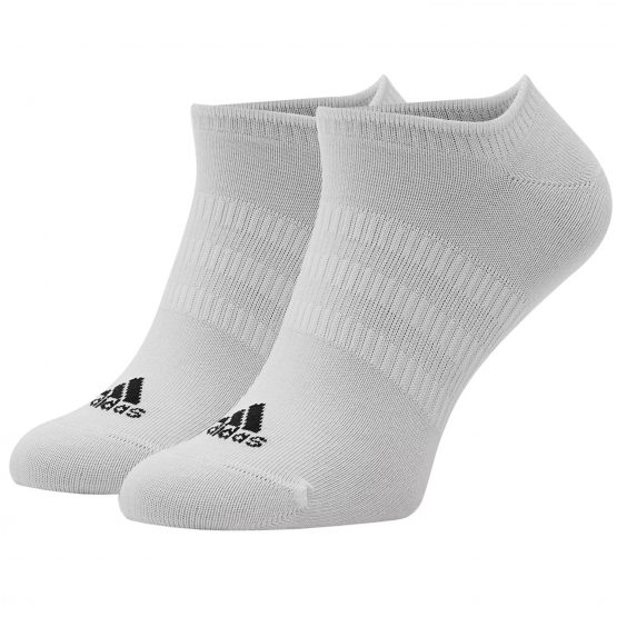 גרב אדידס לגברים Adidas Thin and Light No-Show Socks 3PP - לבן
