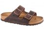 כפכפי בירקנשטוק לגברים Birkenstock Arizona - חום טופ משומן