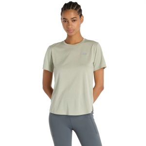 חולצת טי שירט ניו באלאנס לנשים New Balance Athletics Tee - ירוק בהיר