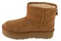 מגפי האג לנשים UGG Classic Mini Platform - חום