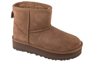 מגפי האג לנשים UGG Classic Mini Platform - חאקי