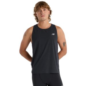 גופיה קצרה ניו באלאנס לגברים New Balance Race Day Ultra Light Singlet Tee - שחור