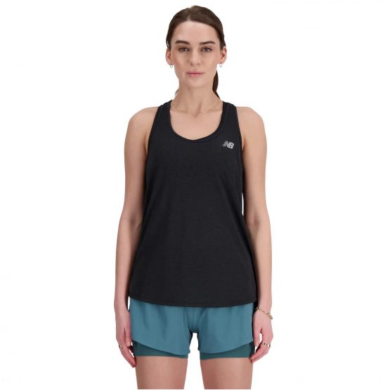גופיה קצרה ניו באלאנס לנשים New Balance Singlet Athletics Tank - שחור